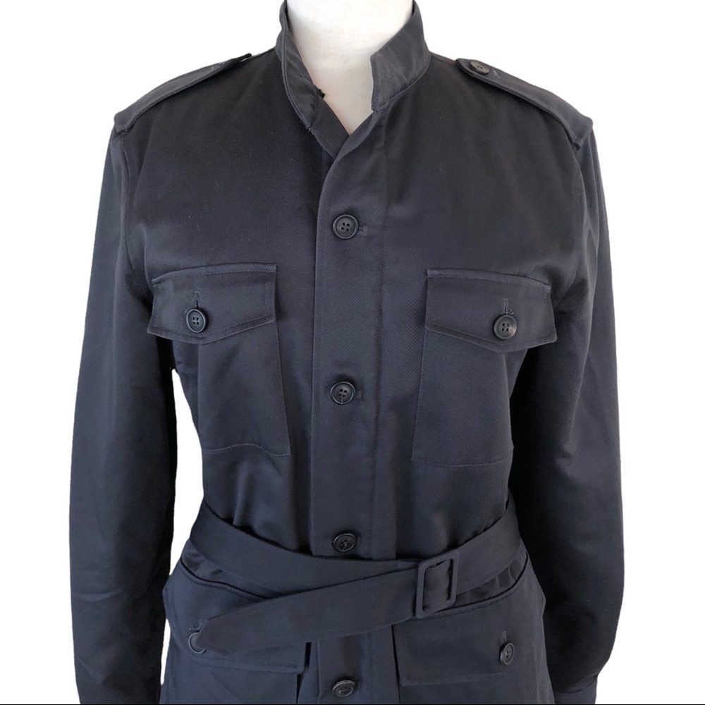 A.P.C. Field Military Sherpa Lined Belted Grey Jacket - Picture 3 of 10